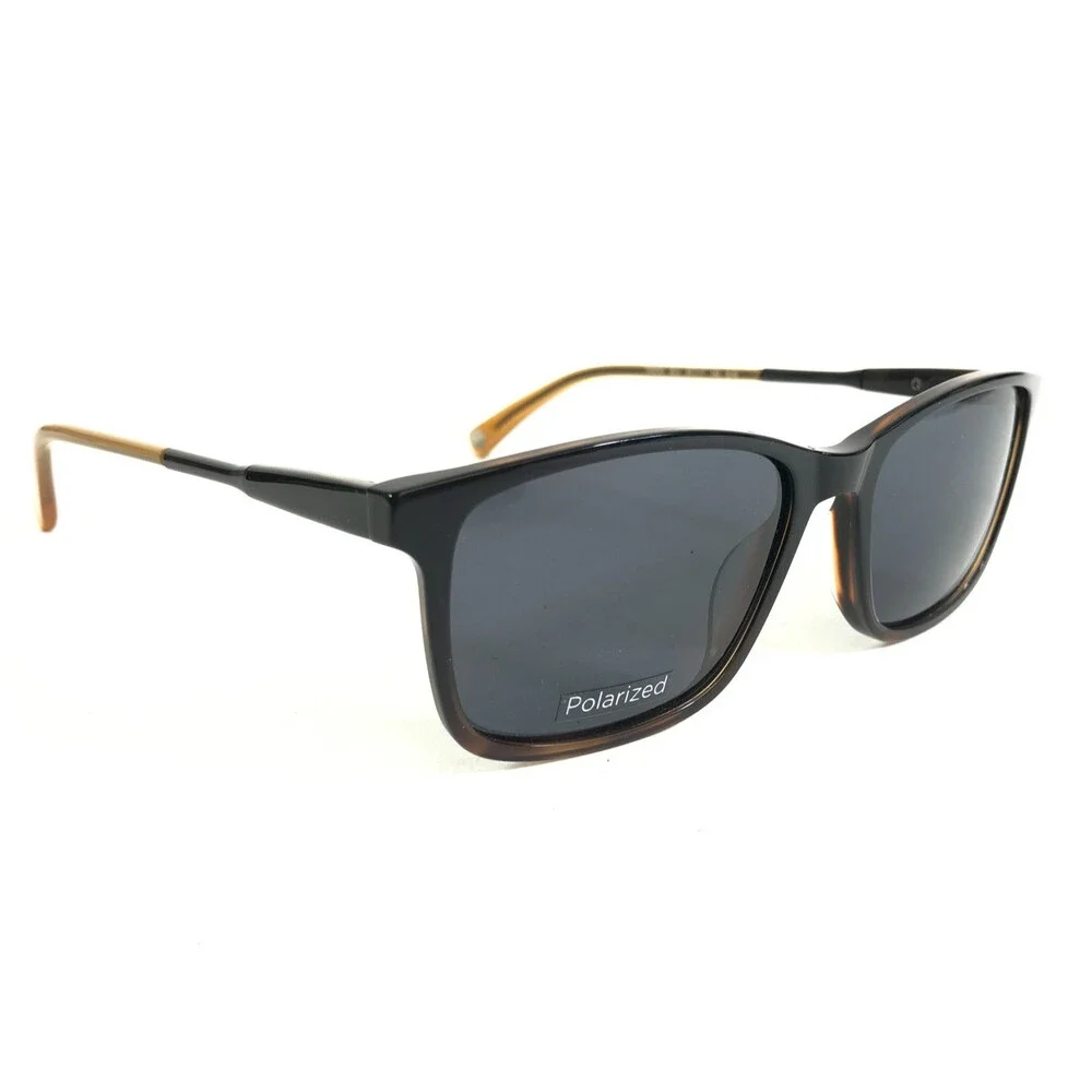 Ted Baker Sunglasses TMS093 BLK Black Tortoise Frames w/ Gray Polarized Lenses